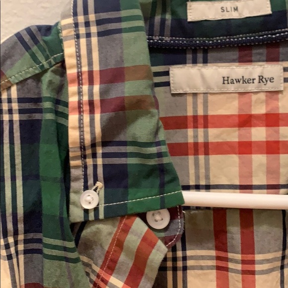 Plaid shirt sleeve button down - Picture 2 of 2